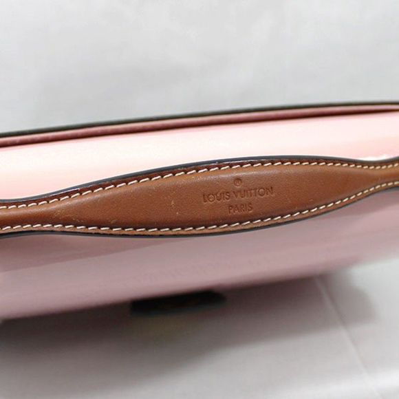 Louis Vuitton Monogram Patent Leather Cherry Wood BB Rose Ballerine Shoulder Bag - Picture 5 of 16